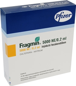 Az OGYI a Fragmin 5000 NE/0,2 ml oldatos injekció 12054 A01 számú gyártási tételét a forgalomból kivonta
